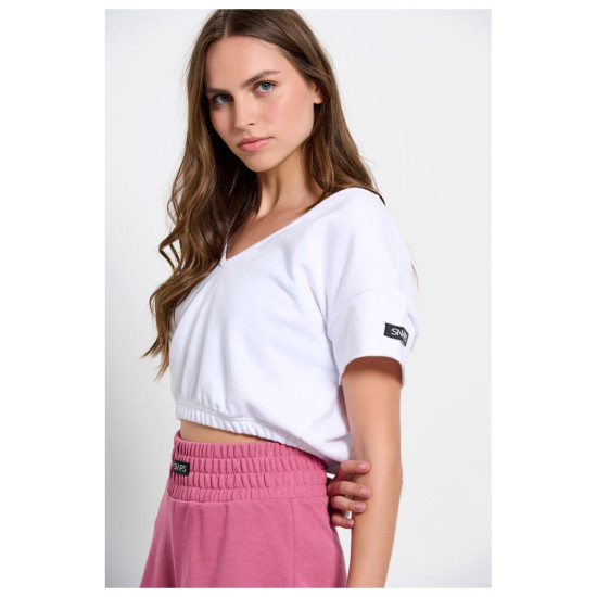 Bodytalk Γυναικεία κοντομάνικη μπλούζα Cropped